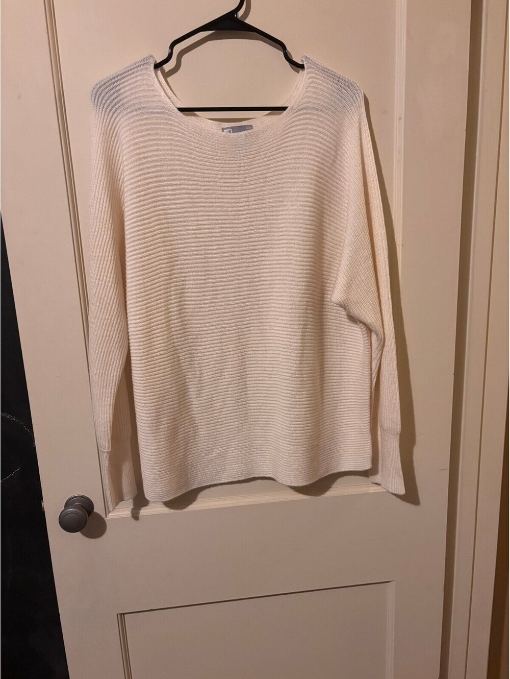 JCPenney XL Ivory Wool Blend Sweater